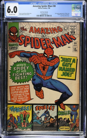 <b>CGC Graded [6.0] Marvel<br> Amazing Spider-Man #38</b><br><p style="font-size:10px"> Mary Jane Cameo</p>