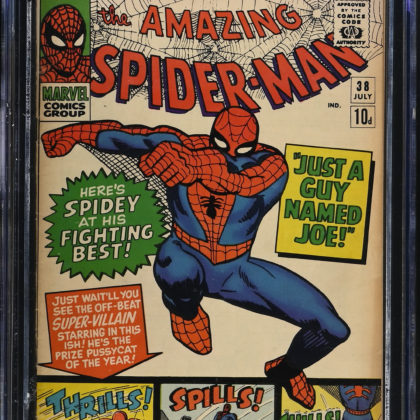 CGC Graded [6.0] Marvel Amazing Spider-Man #38 Mary Jane Cameo