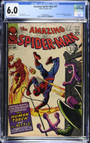 <b>CGC Graded [6.0] Marvel<br> Amazing Spider-Man #21</b><br><p style="font-size:10px"> Spidey Pin-up</p>