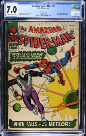 <b>CGC Graded [7.0] Marvel<br> Amazing Spider-Man #35</b><br><p style="font-size:10px"> 1st App Looter</p>