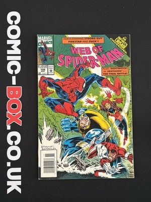 Marvel Comics Web Of Spider-Man #106 Rare Newsstand Variant 1993