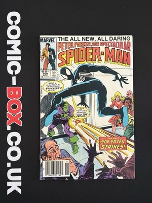 Marvel Comics The Spectacular Spider-Man #108 Rare Newsstand Variant 1985 Bronze