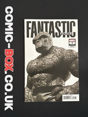 Marvel Comics Fantastic Four #3 Alex Ross Black & White Variant 2023