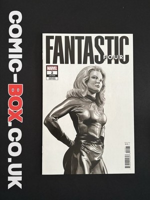 Marvel Comics Fantastic Four #2 Alex Ross Black & White Variant 2023