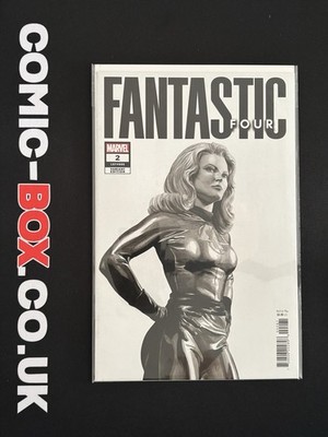 Marvel Comics Fantastic Four #2 Alex Ross Black & White Variant 2023 - Image 2
