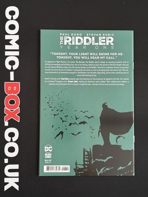 DC Comics The Riddler Year One #6 Cover C Jock Variant 2023 - Image 3