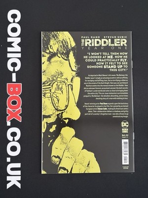 DC Comics The Riddler Year One #1 2nd Print Variant 2022 - Image 3