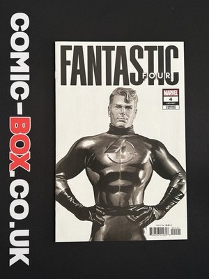 Marvel Comics Fantastic Four #4 Alex Ross Black & White Variant 2023 - Image 2