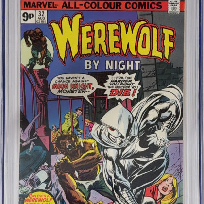 CGC Graded [6.5] Marvel Werewolf by Night #32 1st App of Moon Knight