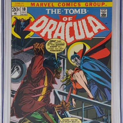 CGC Graded [5.0] Marvel Tomb of Dracula #10 1st App of Blade