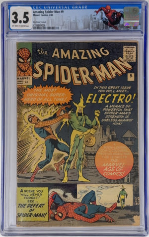 <b>CGC Graded [3.5] Marvel<br> Amazing Spider-Man #9</b><br><p style="font-size:10px"> 1st App of Electro</p>