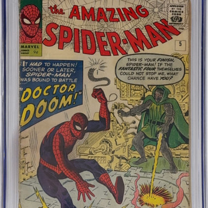 CGC Graded [4.0] Marvel Amazing Spider-Man #5 1st App of Doom Outside of FF