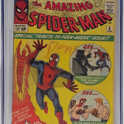 CGC Graded [4.5] Marvel Amazing Spider-Man #8 1st App of Living Brain