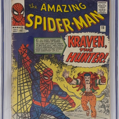 CGC Graded [3.5] Marvel Amazing Spider-Man #15 1st App of Kraven the Huner