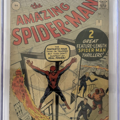 CGC Graded [1.8] Marvel Amazing Spider-Man #1 2nd App of Spider-Man