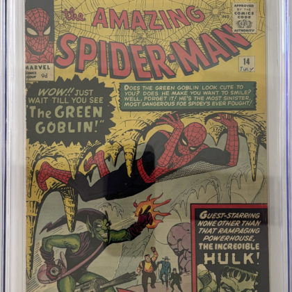CGC Graded [2.5] Marvel Amazing Spider-Man #14 1st App of Green Goblin