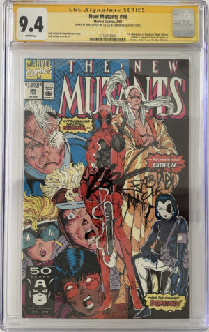 <b>CGC Graded [9.4] Marvel<br> New Mutants #98</b><br><p style="font-size:10px"> 1st App Deadpool</p>