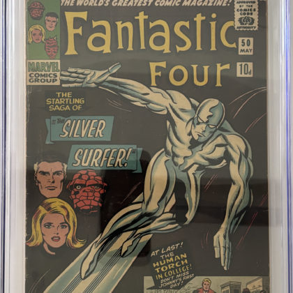 CGC Graded [4.5] Marvel Fantastic Four #50 Classic Silver Surfer Cover