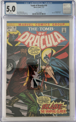 <b>CGC Graded [5.0] Marvel<br> Tomb of Dracula #10</b><br><p style="font-size:10px"> 1st App of Blade</p>