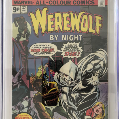 CGC Graded [6.5] Marvel Werewolf by Night #32 1st App of Moon Knight