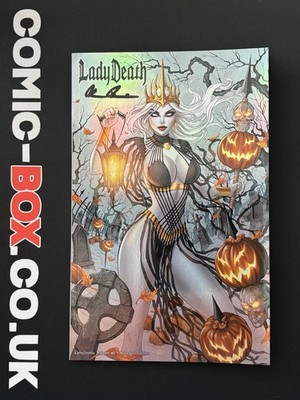 Coffin Comics Lady Death Cataclysmic Majesty #1 Holo Foil Edition Signed 2021