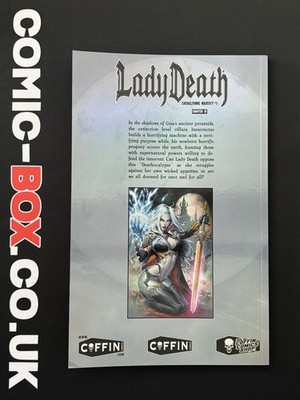 Coffin Comics Lady Death Cataclysmic Majesty #1 Holo Foil Edition Signed 2021 - Image 2
