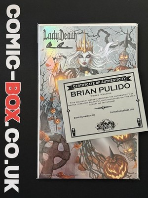 Coffin Comics Lady Death Cataclysmic Majesty #1 Holo Foil Edition Signed 2021 - Image 3