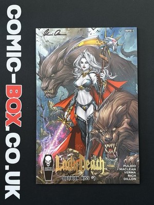 Coffin Comics Lady Death Oblivion Kiss #1 Signed Pulido 2016