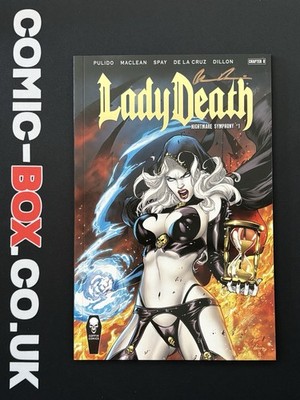Coffin Comics Lady Death Nightmare Symphony #1 Signed By Brian Pulido 2018 Gold
