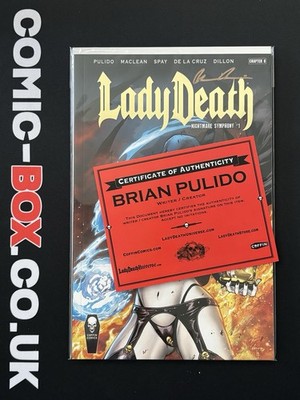 Coffin Comics Lady Death Nightmare Symphony #1 Signed By Brian Pulido 2018 Gold - Image 3