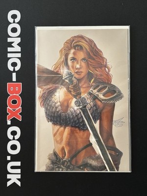 Dynamite Comics Invincible Red Sonja #1 Ron Leory Virgin Variant 2021 - Image 3