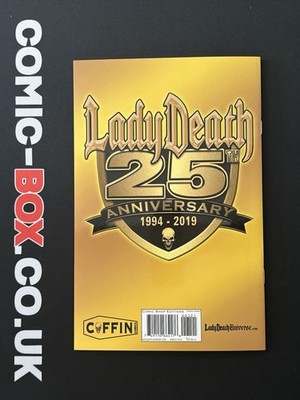 Coffin Comics Lady Death the Reckoning #1 25th Anniversary Foil Signed Pulido - Image 2