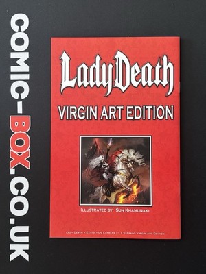 Coffin Comics Lady Death Extinction Express #1 Vassago Virgin Variant Khamunaki - Image 2