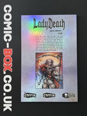 Coffin Comics Lady Death Sacrificial Annihilation #1 Holo Foil Signed Pulido - Image 2