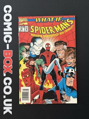 Marvel Comics What If #61 Spider-Man Scarce Newsstand Variant with Trading Card
