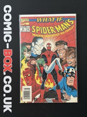 Marvel Comics What If #61 Spider-Man Scarce Newsstand Variant with Trading Card - Image 3