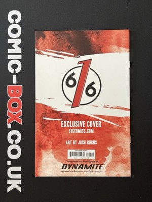 Dynamite Comics Vampirella VS Red Sonja #4 Josh Burns Virgin Variant LTD 500 - Image 2