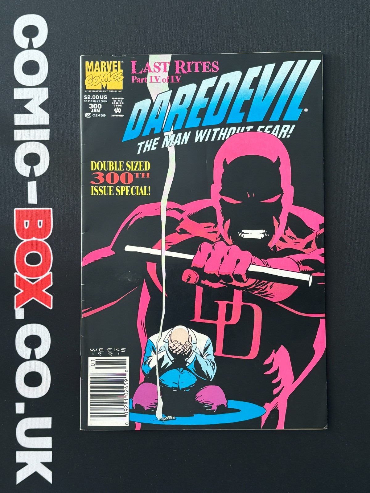 Marvel Comics Daredevil #300 Rare Newsstand Variant 1991