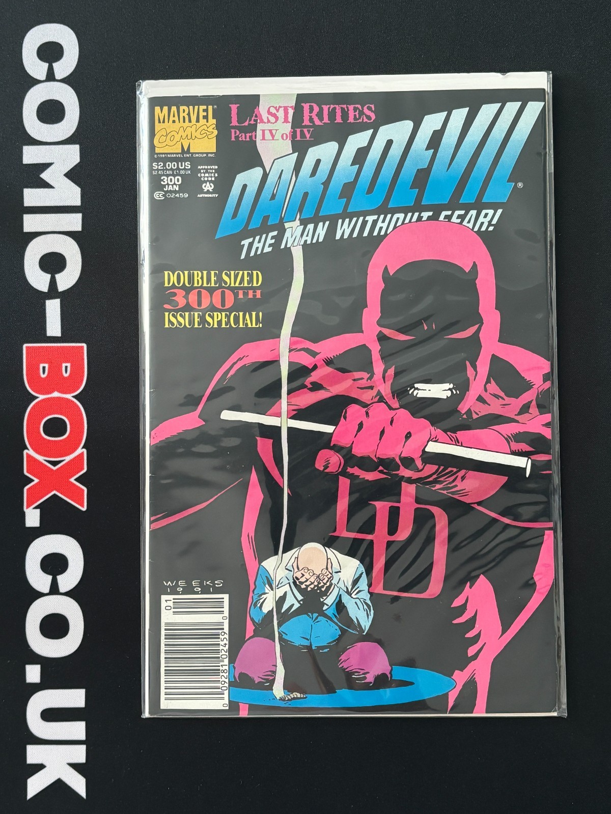 Marvel Comics Daredevil #300 Rare Newsstand Variant 1991 - Image 3