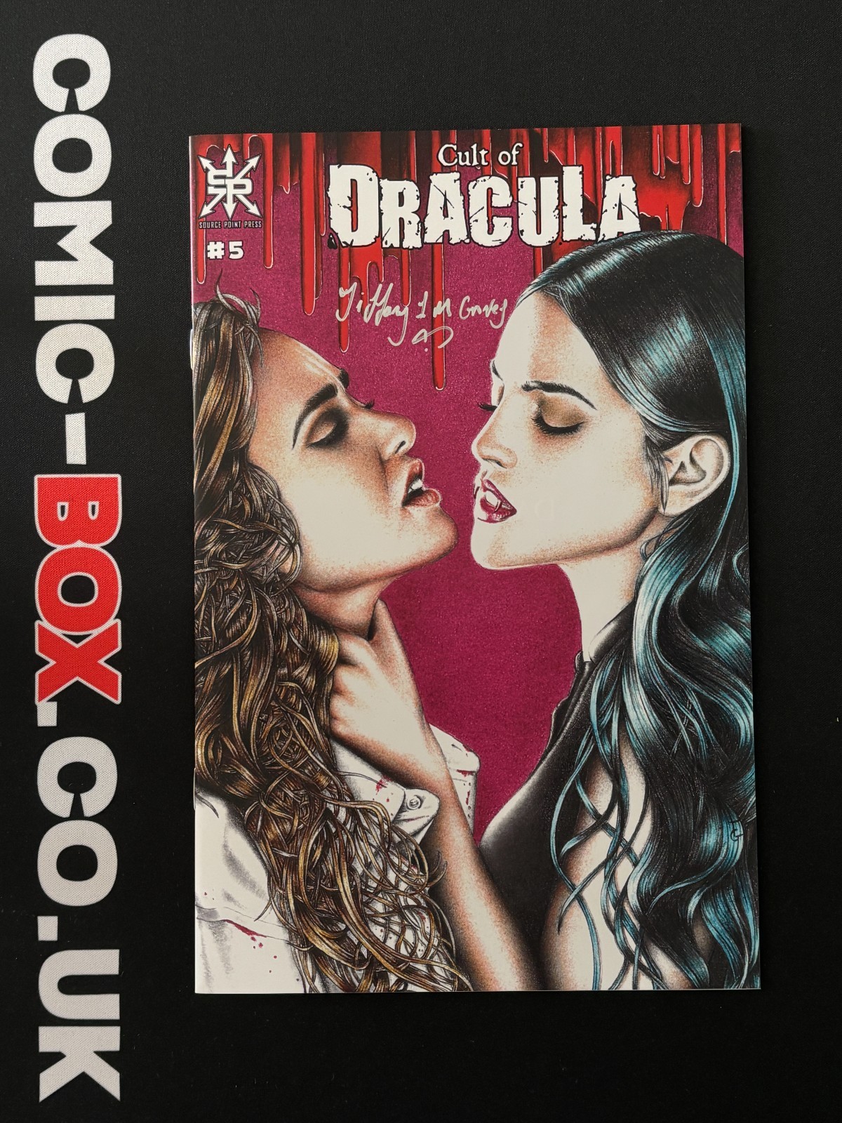 Source Print Press Cult Of Dracula #5 Signed & Remarked Tiffany Groves COA Trade
