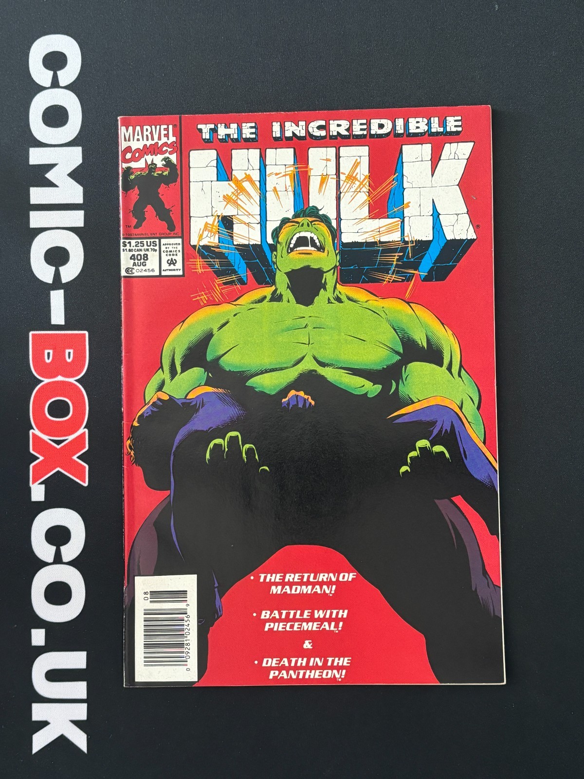 Marvel Comics The Incredible Hulk #408 Rare Newsstand Variant 1993