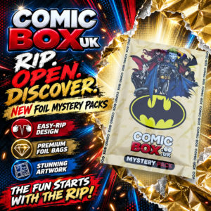 DC Batman Comic Box Mystery Pack rip-open comic pack from Comic Box UK