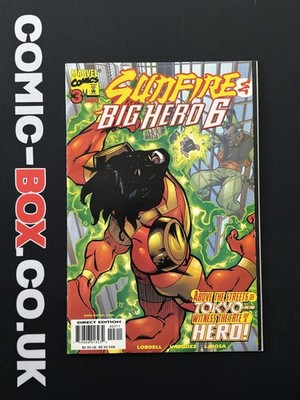 Sunfire & Big Hero 6 #3 Marvel 1998 Direct Edition Gus Vazquez (pencils) Bud LaR