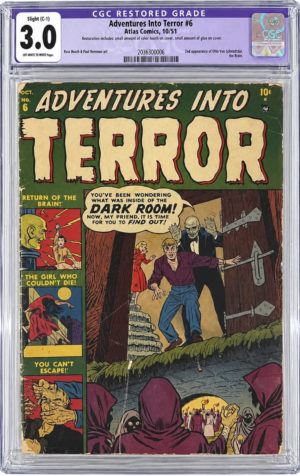 <b>CGC Graded [3.0] Atlas<br>Adventures Into Terror #6</b><br> <p style="font-size:10px">Pre-Code Horror • 1951</p>