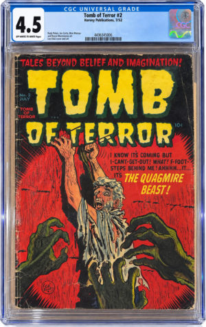 <b>CGC Graded [4.5] Harvey<br>Tomb of Terror #2</b><br> <p style="font-size:10px">Pre-Code Horror • July 1952</p>