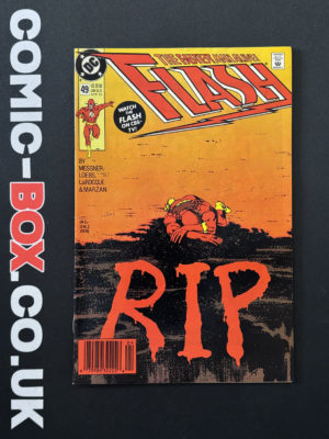 The Flash #49 DC 1991 Newsstand Rare Greg LaRocque Cover