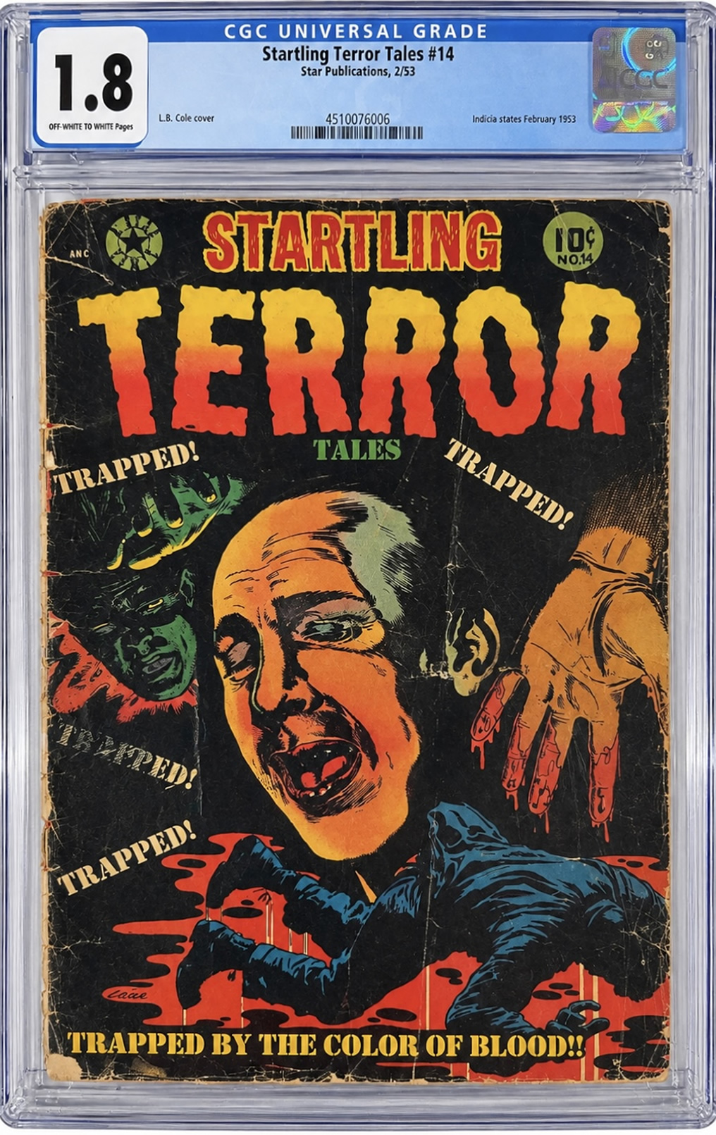 Startling Terror Tales #14 (1953) CGC 1.8 | Star Publications