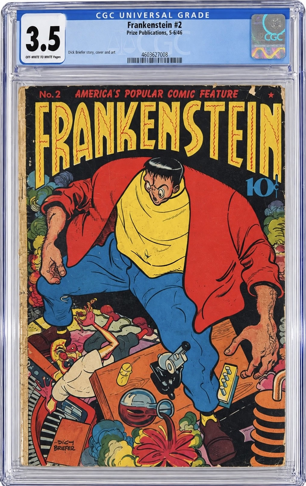 Frankenstein #2 (1946) CGC 3.5 | Prize Publications
