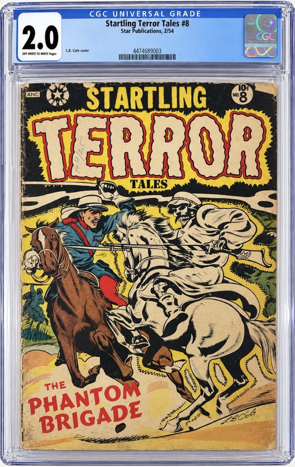 Startling Terror Tales #8 (1954) CGC 2.0 | Star Publications