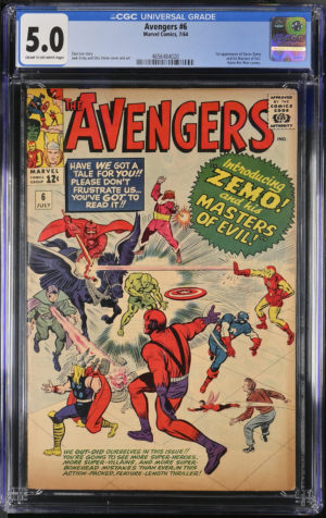 Avengers #6 (1964) CGC 5.0 | Marvel Comics